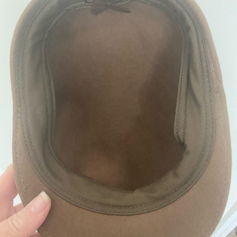 Scala Women’s Brown Wool Felt Flat Beret Cap - Picture 5 of 7
